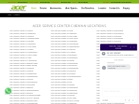Acer Laptop Service center|Accessories|price|specification|chennai