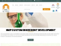 GMP custom ingredient development | A C
