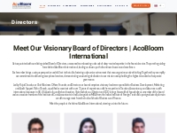 Board of Directors - AcoBloom International