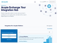 Acquia Exchange: Integrations and Connectors | Acquia