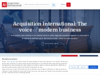 About Acquisition International - Acquisition International | The voic