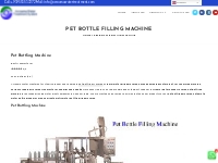 Pet Bottle Filling Machine   Acroama Water Treatment System