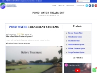 Pond Water Treatment   Acroama Water Treatment System