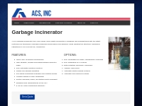 Garbage   Waste Incinerator | ACS | Incinerator Design