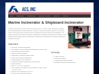 Shipboard and Marine Incinerator | ACS | Incinerator Design