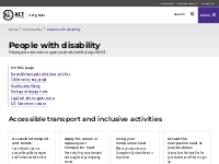 People with disability - ACT Government