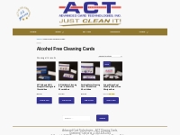 Alcohol Free Cleaning Cards   Advanced Card Technologies   ACT Cleanin