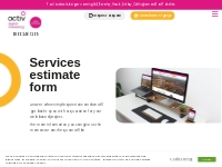 Services estimate form | Activ Digital Marketing East Yorkshire