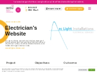 Electrician s Website | activ digital marketing north essex