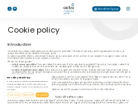 Cookie policy | activ marketing group