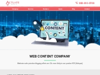 Web Content Company | Website Content Company - Actuate Media