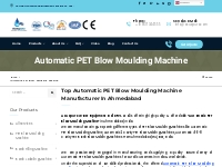 Automatic PET Blow Moulding Machine Manufacturers Ahmedabad