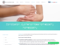 Constipation : dysmenorrhoea homeopathy, homeopathy