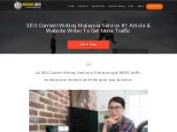 SEO Content Writing Malaysia Service #1 Article   Website Writer