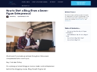 How to Start a Blog (From a Seven-Figure Entrepreneur)