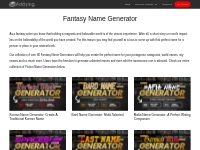 Fiction Name Generators   Adazing