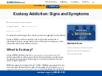 Ecstasy Addiction Signs, Symptoms, Treatment   Recovery from MDMA