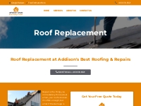 Roof Replacement - Addison s Best Roofing   Repairs