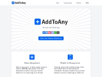 AddToAny: Share Buttons by the Universal Sharing Platform
