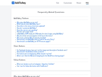 AddToAny - Buttons FAQ