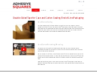 Double-Sided Tape for Case   Carton Sealing - Adhesive Squares™