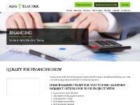 Financing for your Electrical Projects