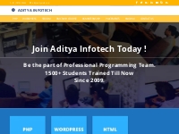 Aditya Infotech Professional Coaching for PHP-Wordpress-SEO -Digital M