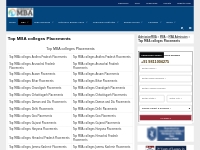Top MBA colleges Placements - AdmissionMBA