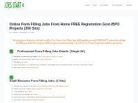 Online Form Filling Jobs @Rs-1 Registration Fees 5 Year Free Work