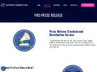 PRO PRESS RELEASE - Web Design, SEO   More | AdPros Marketing