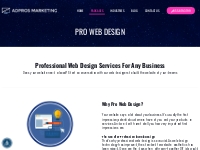PRO WEB DESIGN - Web Design, SEO   More | AdPros Marketing