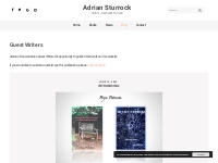 Guest Writers Archives - Adrian Sturrock