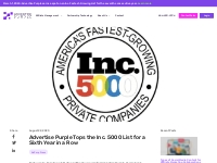 Advertise Purple Tops the Inc. 5000 List for a Sixth Year in a Row - A