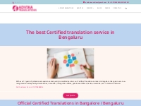 Certified translation services in bengaluru- Bangalore - Advika Transl