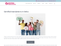 Certified Translations In India - Advika Translations