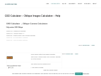 GSD Calculator - Oblique Images Calculation - Help - aerial-survey-bas