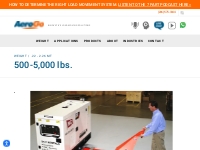 Move 5,000 Pounds: 1 Operator Can Move up to 5,000 lbs | AeroGo