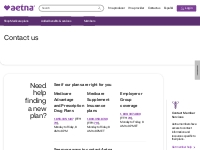 Contact Us about Medicare Plans | Aetna Medicare