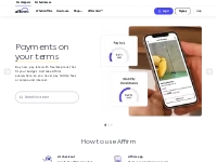 Affirm | Buy now, pay later with no late fees or surprises