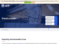 Report a crime | Australian Federal Police