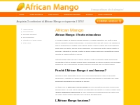 African Mango: il mango africano che fa dimagrire!