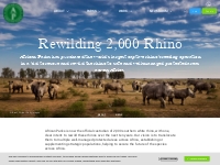 Rewilding 2000 Rhino | African Parks