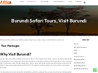 Burundi Safari and Tours, Things To Do