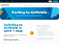 Porting to AirMobile | Afrihost