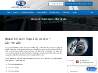 Brake and Clutch Repairs Marrickville | AFS Automotive