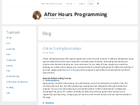 Blog Archives - After Hours Programming