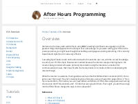 CSS Tutorial for Beginners and Overview - After Hours Programming