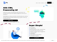 AHA CRM - Powered by AI | Unlimited Users, Free Trial