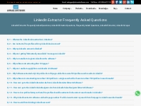 LinkedIn Extractor Frequently Asked Questions