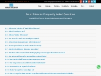 Email Extractor Frequently Asked Questions